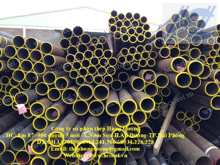 ỐNG THÉP ĐÚC : ống thép đúc 76 x 6mm x 6m