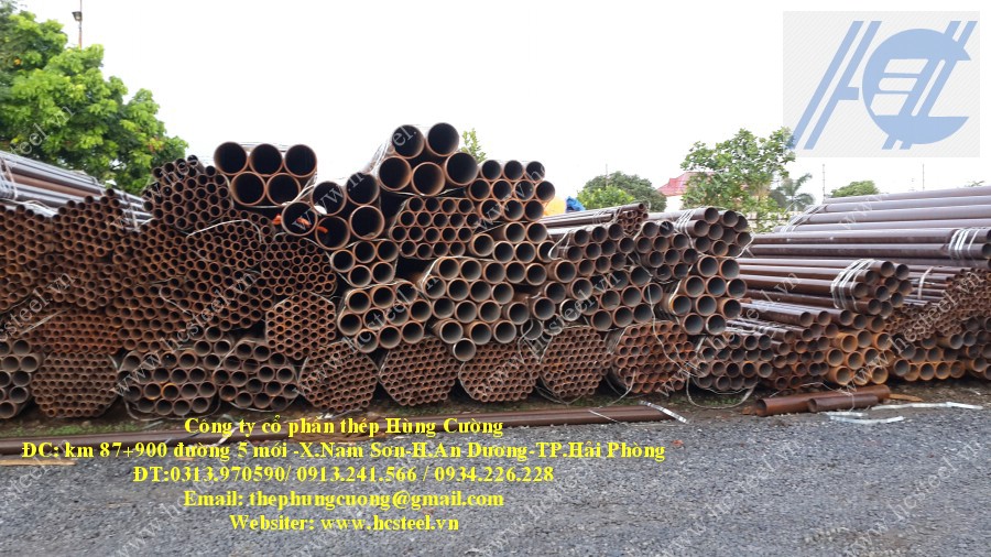 ỐNG THÉP ĐÚC NHẬP KHẨU : ống thép đúc 168 x 10mm x 6m
