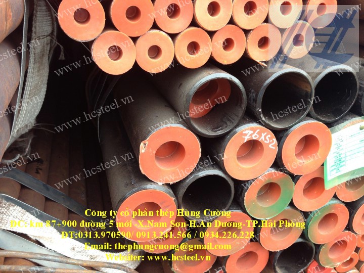 ỐNG THÉP ĐÚC DẦY : ỐNG THÉP ĐÚC 76 X 7MM X 6M