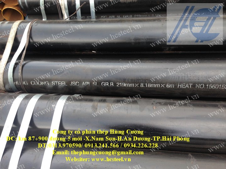 ỐNG THÉP ĐÚC : ống thép đúc DN 200 x SCH 40 x 6m